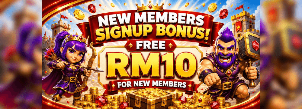 Bonus Ahli Baru MEGA888 — RM10 Percuma